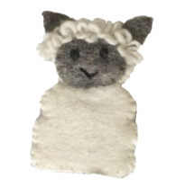 PAPOOSE - felt finger puppet, sheep